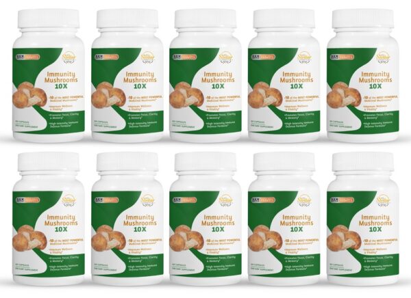 Immunity Mushrooms 10X - 60 Capsules