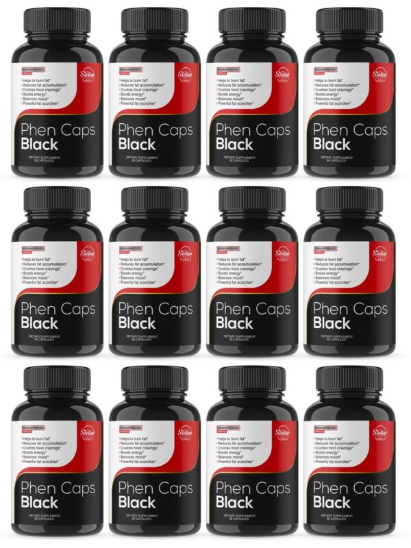Phen Caps Black - 60 Capsules