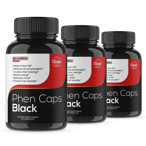 Phen Caps Black - 60 Capsules
