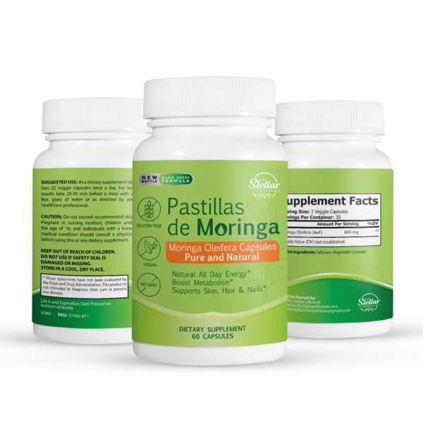 Pastillas de Moringa - 60 Capsules
