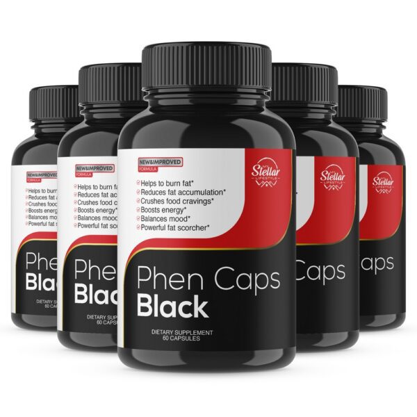Phen Caps Black - 60 Capsules