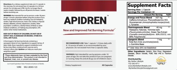 Apidren - 60 Capsules