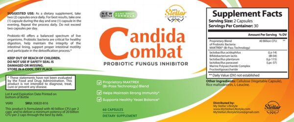 Candida Combat - 60 Capsules