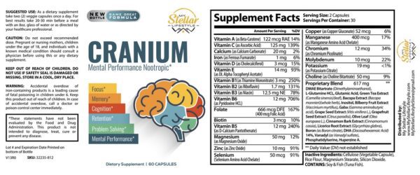 Cranium - 60 Capsules