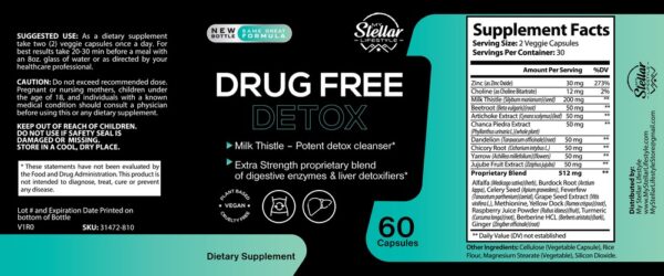 Drug Free Detox - 60 Capsules