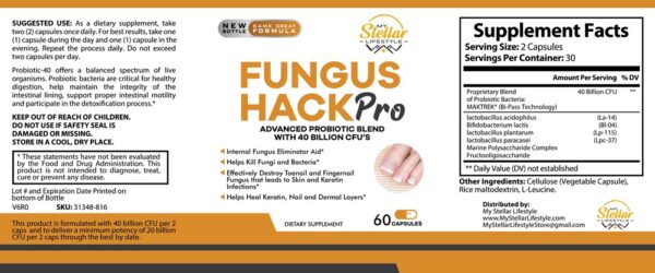 Fungus Hack Pro - 60 Capsules