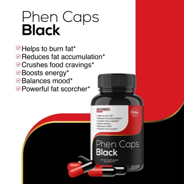 Phen Caps Black - 60 Capsules