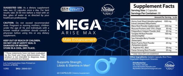 Mega Arise Max - 60 Capsules