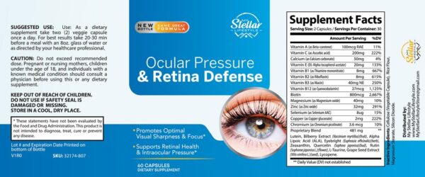 Ocular Pressure & Retina Defense - 60 Capsules