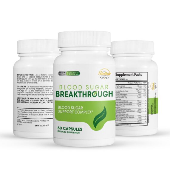 Blood Sugar Breakthrough - 60 Capsules - 100 Bottles