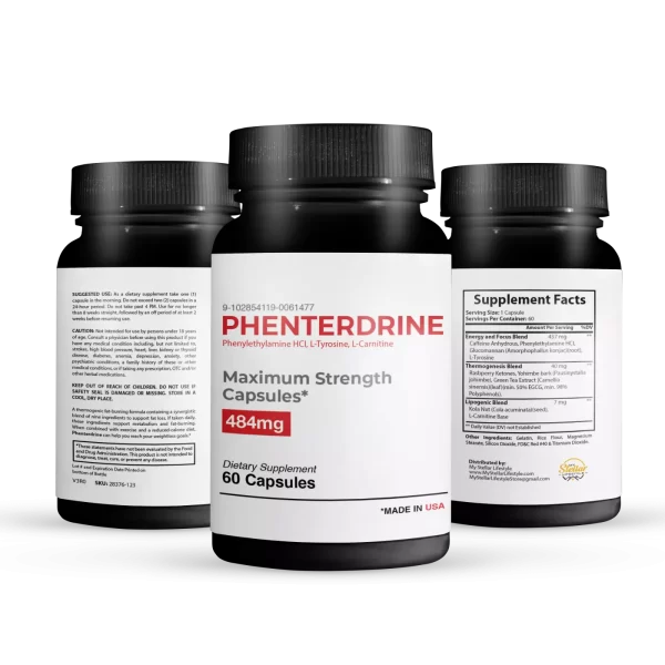 Phenterdrine, thermogenic fat burning formula-60 Capsules