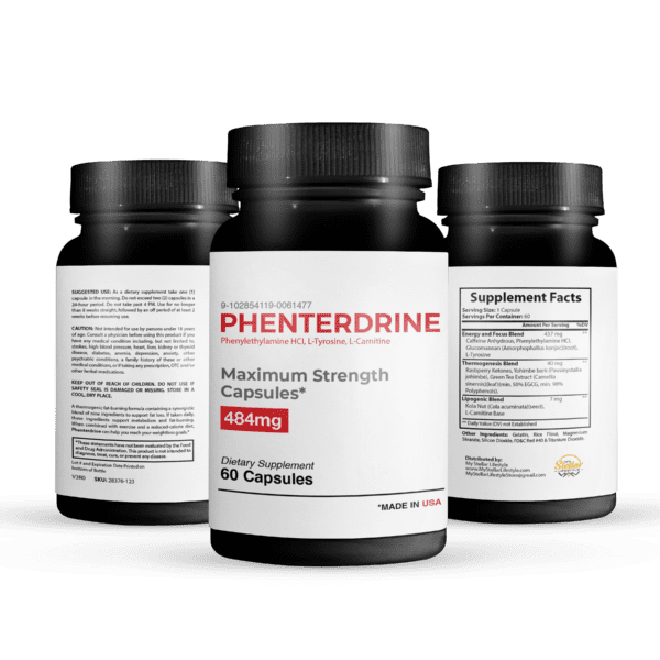 Phenterdrine, thermogenic fat burning formula-60 Capsules